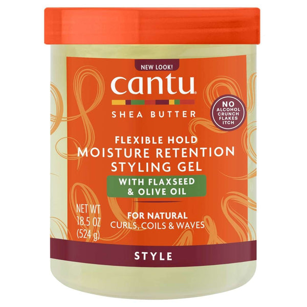 Cantu Shea Butter Maximum Hold Moisture Retention Styling Gel With Faxseed And Olive Oil