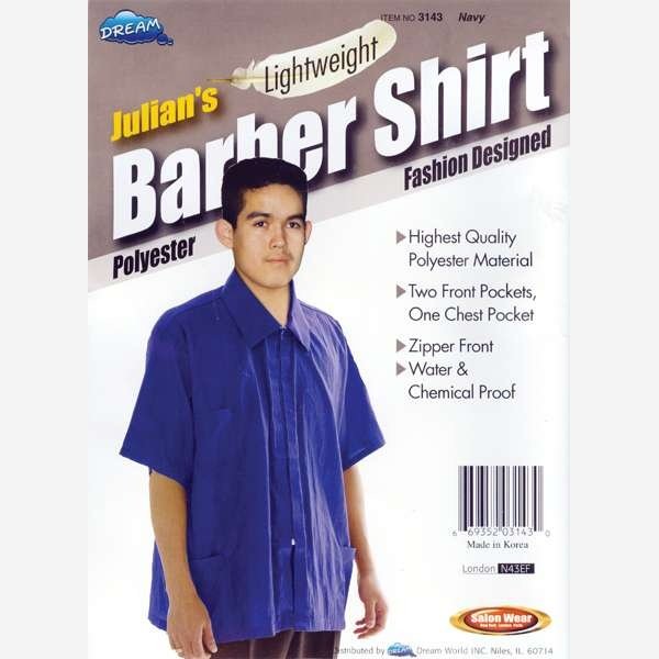 Dream Salon Wear -Barber Shirt Navy