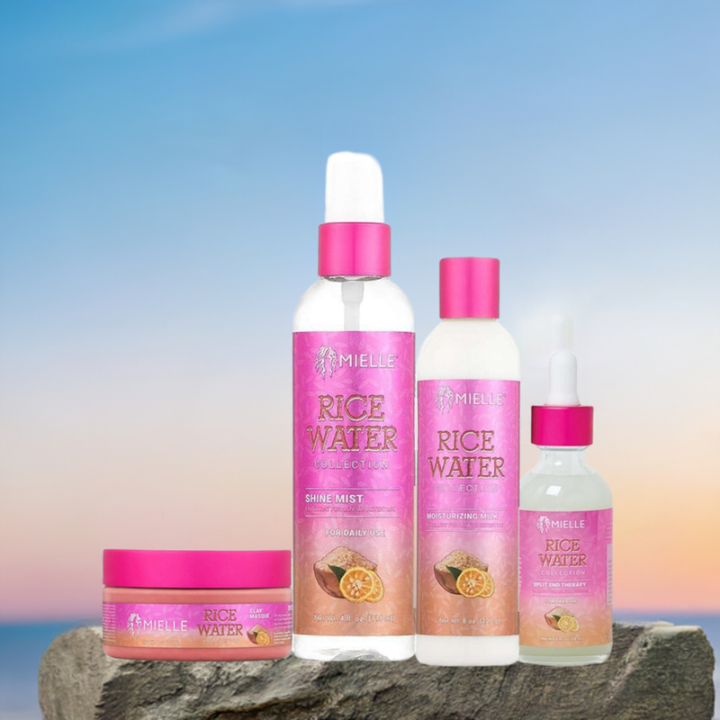 MIELLE RICE WATER COLLECTION COMBO (MILK, MASQUE, SPLIT, SHINE MIST) BUNDLE