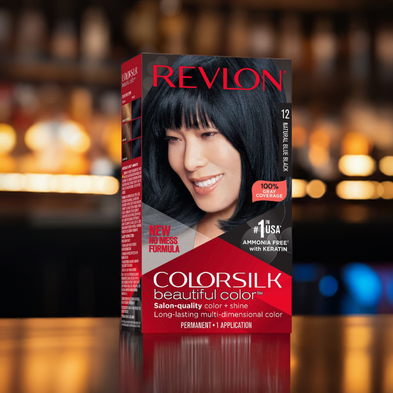 Revlon Colorsilk Hair Color 012 Natural Blue Black