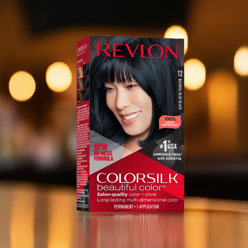 Revlon Colorsilk Hair Color 012 Natural Blue Black