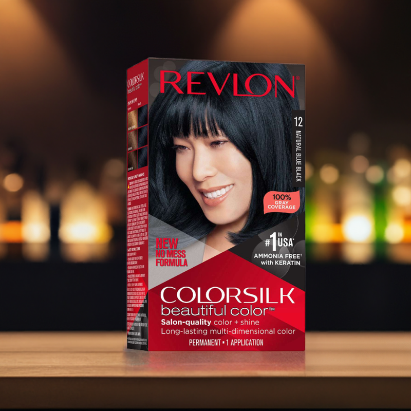 Revlon Colorsilk Hair Color 012 Natural Blue Black