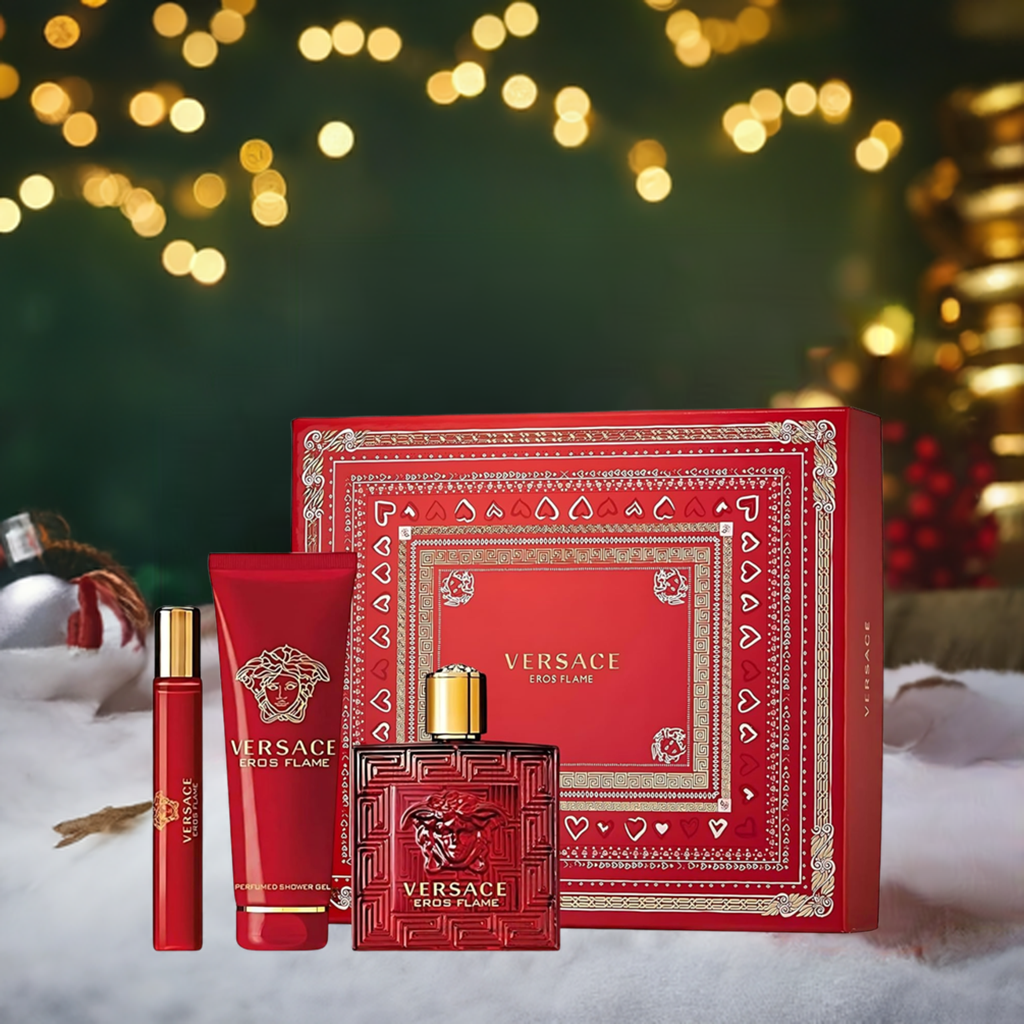 Versace Versace Eros Flame Men 3 Pc GiftSet
