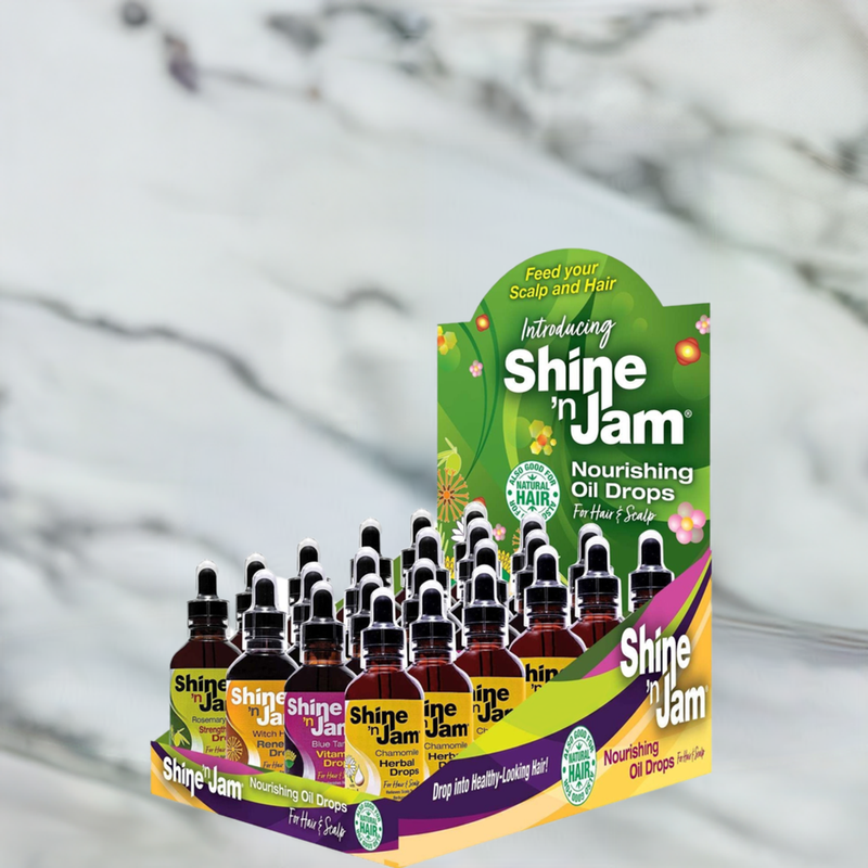 Ampro Shine N Jam Oil Drops 24 Pc Display