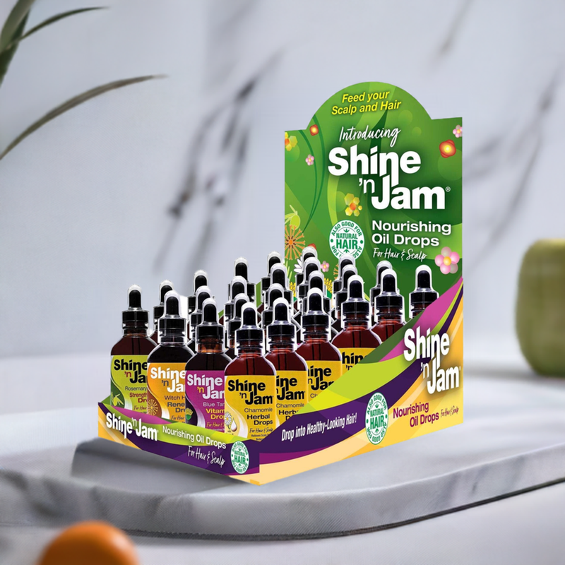 Ampro Shine N Jam Oil Drops 24 Pc Display