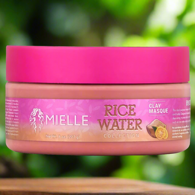 Mielle Rice Water Collection Clay Masque - Purify & Nourish - 8 oz