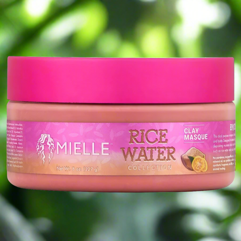 Mielle Rice Water Collection Clay Masque - Purify & Nourish - 8 oz