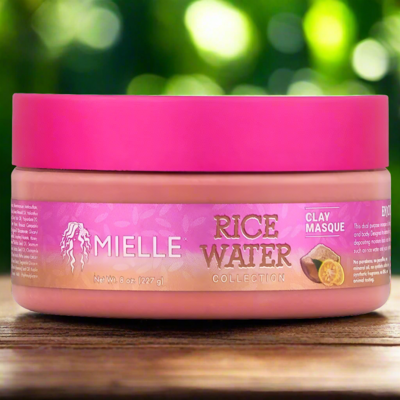 Mielle Rice Water Collection Clay Masque - Purify & Nourish - 8 oz