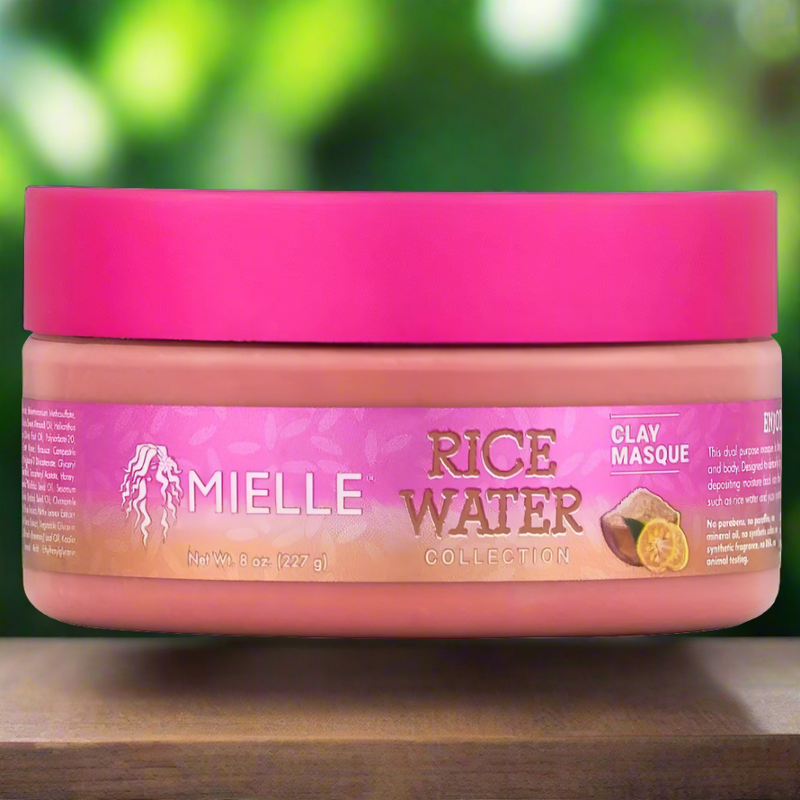 Mielle Rice Water Collection Clay Masque - Purify & Nourish - 8 oz