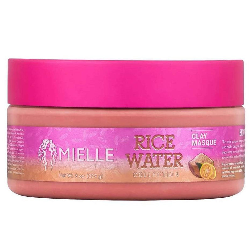 Mielle Rice Water Collection Clay Masque - Purify & Nourish - 8 oz