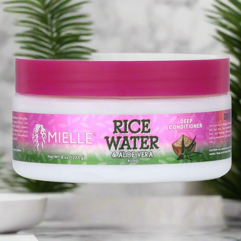 Mielle Rice Water Aloe Vera Blend Deep Condition - Nourish & Hydrate Hair - 8 oz