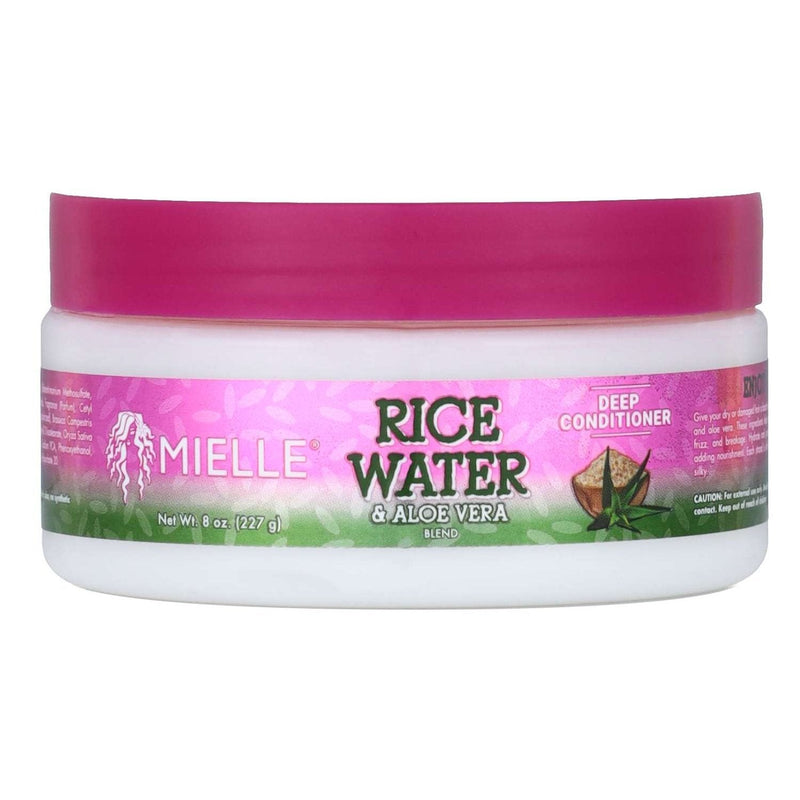 Mielle Rice Water Aloe Vera Blend Deep Condition - Nourish & Hydrate Hair - 8 oz