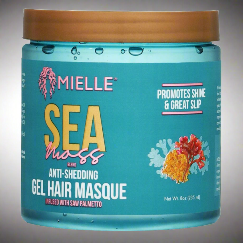 Mielle Sea Moss Anti-Shed Gel Masque - Strengthen & Nourish Hair - 12 oz