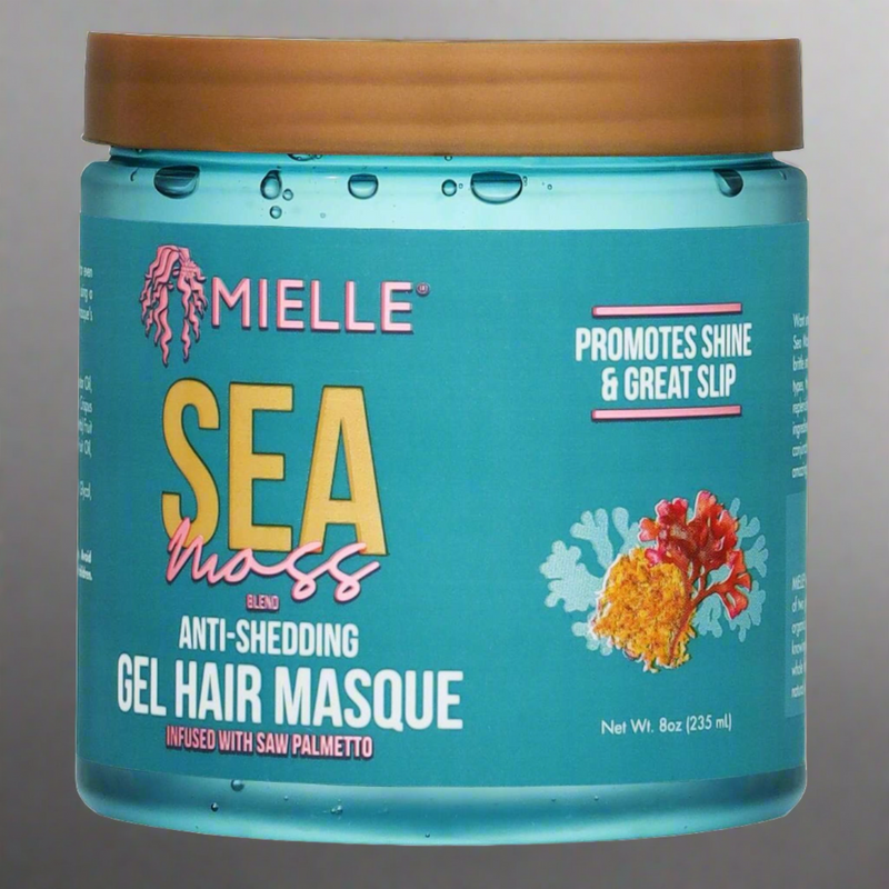 Mielle Sea Moss Anti-Shed Gel Masque - Strengthen & Nourish Hair - 12 oz