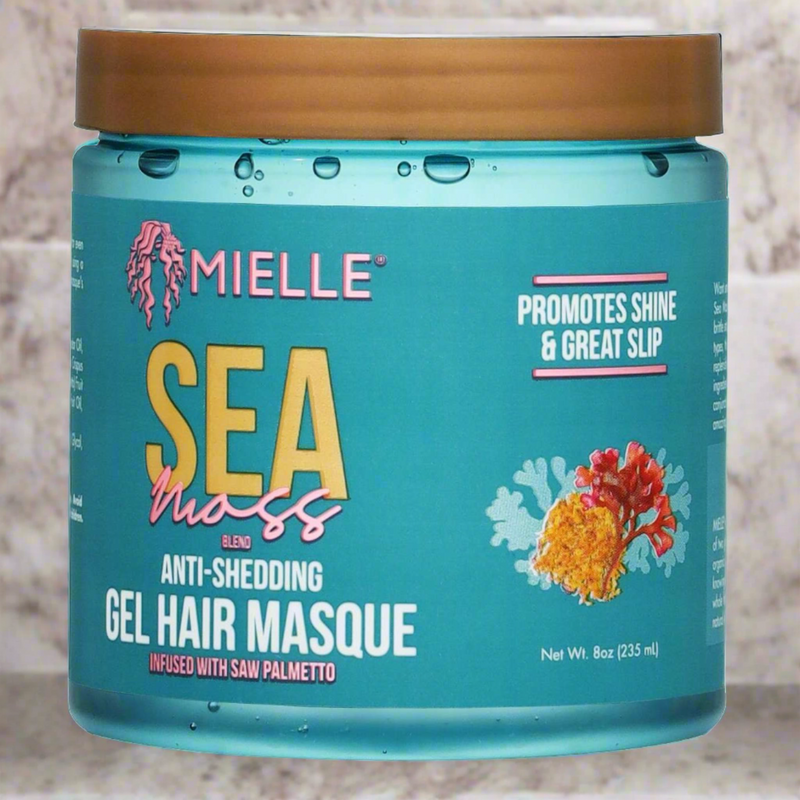 Mielle Sea Moss Anti-Shed Gel Masque - Strengthen & Nourish Hair - 12 oz