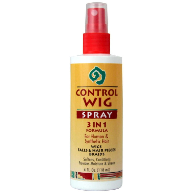 African Essence Control Wig Spray – Lightweight Moisturizing Shine for Wigs & Hairpieces (4 oz)