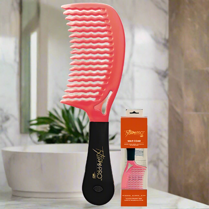Txture Pro Wave Comb Pink & Black