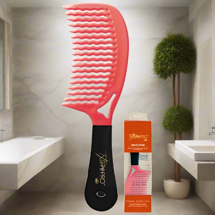 Txture Pro Wave Comb Pink & Black