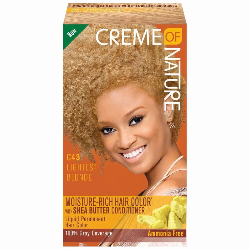 Moisture Rich Hair Color W/ Shea Butter Conditioner 43 Lightest Blonde